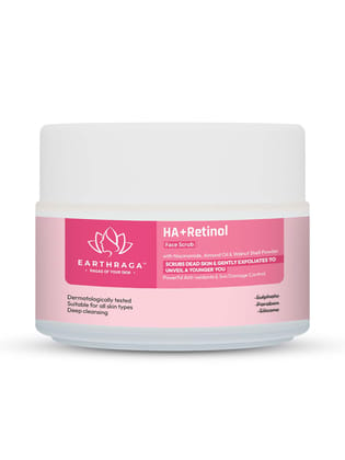 Earthraga HA + Retinol Face Scrub