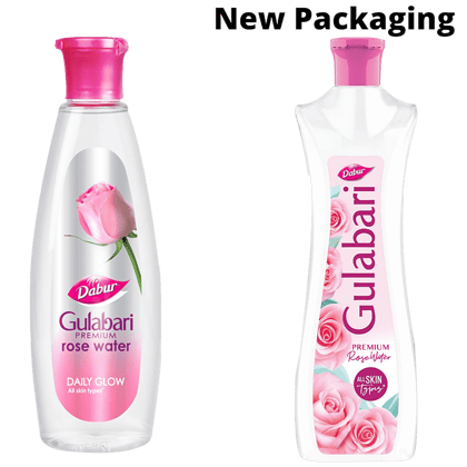 Dabur Gulabari Premium Rose Water - Daily Glow, All Skin Types, Paraben Free, Alcohol Free, 250 Ml