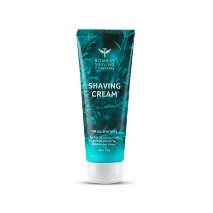 Bombay Shaving Company Shave Cream With Tea Tree Oil, Aloe Vera & Menthol Extract, 100 gm Pouch
