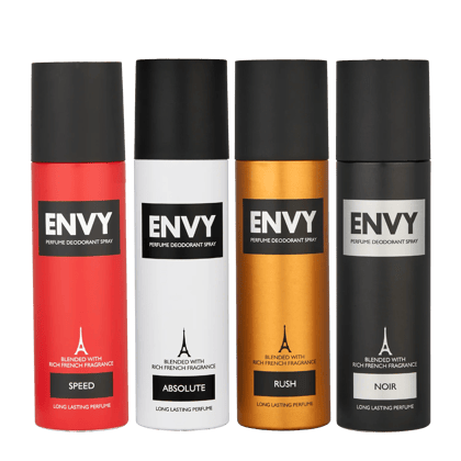 ENVY SPEED + Absolute + Rush + Noir Deodorant Combo -480ml