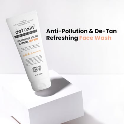 Anti-Pollution  De-Tan Refreshing Face Wash-Anti-Pollution & De-Tan Refreshing Face Wash - 100 ML