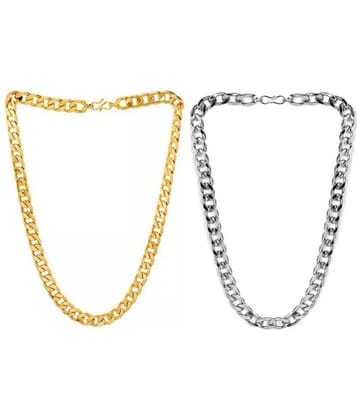 Astrodidi Gold Plated Alloy Chain ( Pack of 2 ) - None