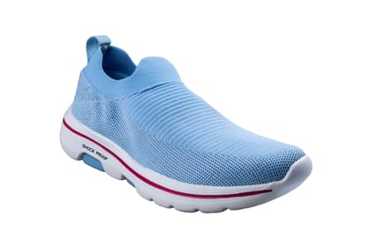 Abros Ladies Ice Blue / Fuschia Sports Shoe-IceBlue/Fuschia / 4