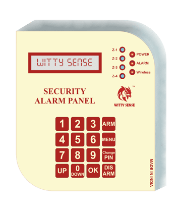 WittySense 4 Zone Hybrid Intrusion Alarm Security System