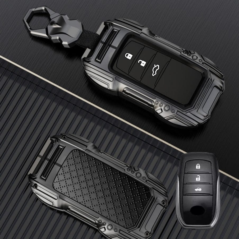 Fortuner / Hycross Keyless (3 Button Key) Premium Batman Metal Alloy Keycase with Holder & Rope Chain