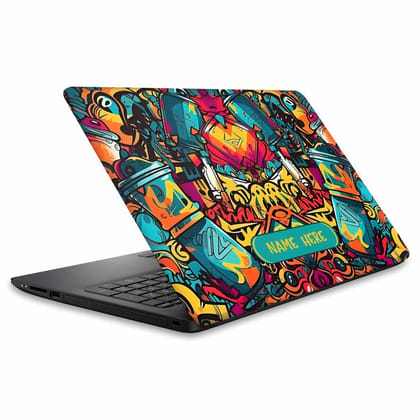 Street Grafitee Custom Name Laptop Skin-Street Grafitee Custom Name Laptop Skin