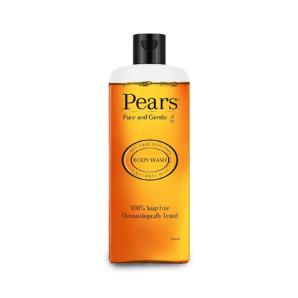 Pears Pure & Gentle Shower Gel - With 98% Pure Glycerine, 100% Soap Free & No Parabens, 250 ml Bottle