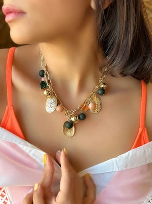 Autumn Leaves Charms Necklace