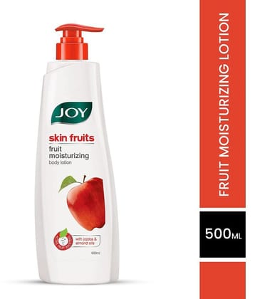 Joy Skin Fruits Moisturizing Body Lotion - Lightweight, Non Sticky & Non Greasy 500ml, (Pack of 1)