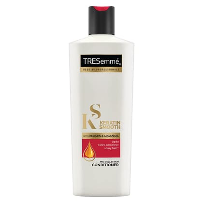 Tresemme Keratin Smooth Conditioner, With Keratin & Argan Oil For Straight, Shiny Hair Dry Hair & Controls Frizz, For Men & Women, 190 Ml