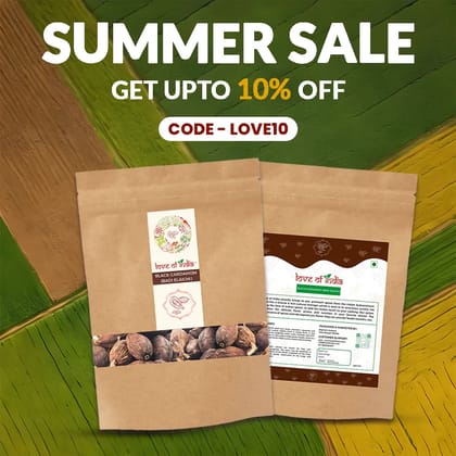 Organically Grown Black Cardamom (Badi Elaichi) | Kerala (Idduki) | Premium Export Quality 50gm