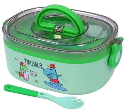 Cute Dino/Unicorn Steel Lunchbox-Dino