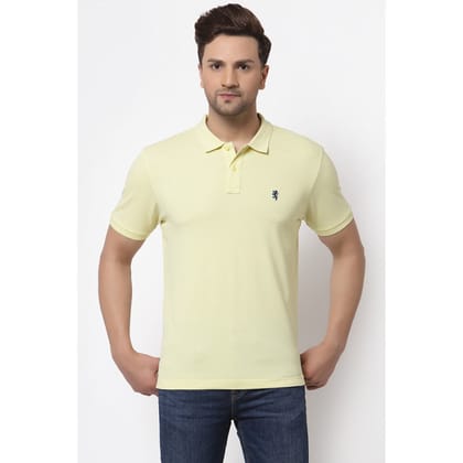 Red Tape Men's Yellow Polo Neck T-Shirt