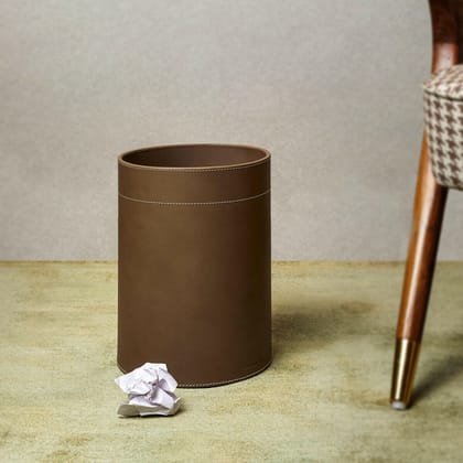 Modella Round Waste Basket Taupe-Taupe