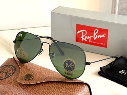 Ray-Ban ( RB ) New Stylish Green & Black 3026 Wayfarer Master Pcs Sunglass For Unisex