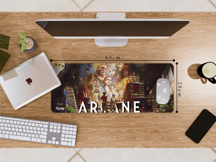 "TEAM ARCANE" Gaming Mousepad – Elevate Your Gaming Experience-Medium (28CM x 60CM)