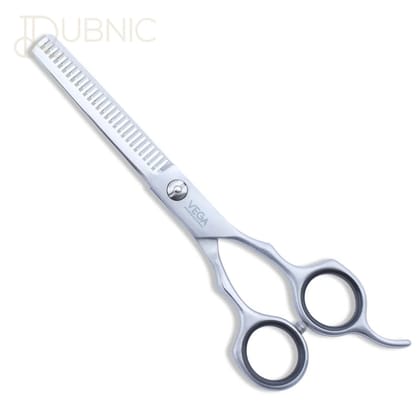 Vega Professional Silver Ice 28 Thinning Hairdressing Scissor - Satin Finish, Japanese Stainless Steel