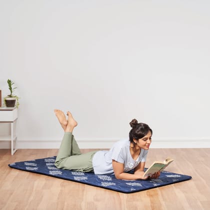 Flexi - Lightweight Travel Friendly Slim Mattress (Blue)-78 X 30 (1.98 m  X 76 cm) / 1 (2.54 cm)