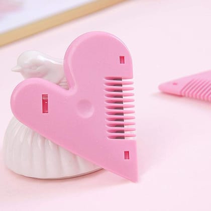 Heart Shape Plastic Hair Cutting Scissors (1 Pc / With Card Packing)