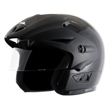 TVS Helmet Half Face Black L