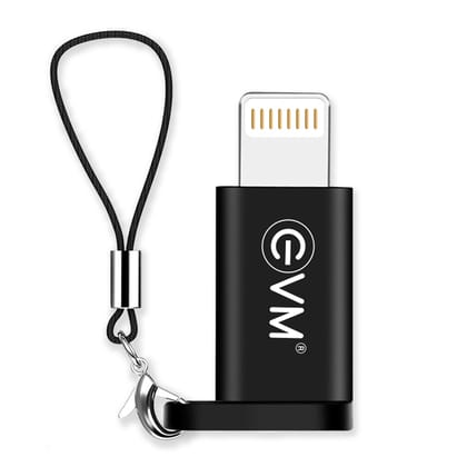 EVM LA-01 Micro USB TO Lightning Charge and Sync Converter Metal Housing Adapter- Black