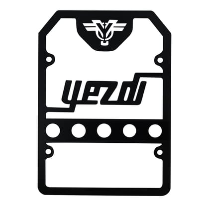 5 circle  Radiator for All Yezdi Motorcycles-Only For 2019 - 2023 Models-Black / 2019 - 2023