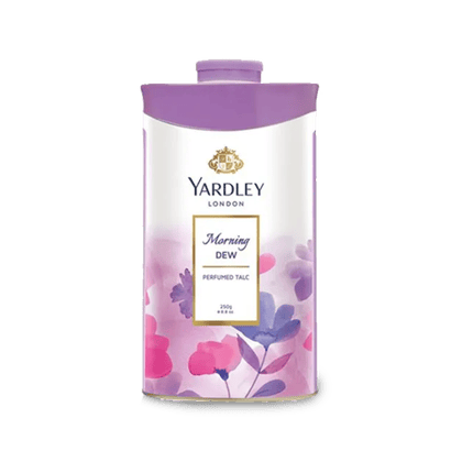 Yardley London Morning Dew Perfumed Talc For Women, 250 gm Can