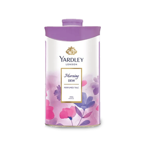 Yardley London Morning Dew Perfumed Talc For Women, 250 gm Can