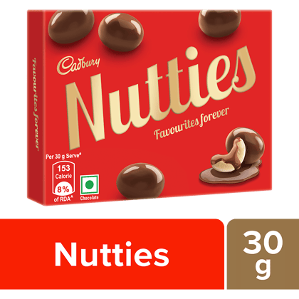 Cadbury Nutties Chocolate Pack, 30 G