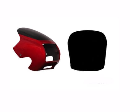 Headlight Visor Fit For Hero CD-Deluxe Old Model (Hero Splendor Type) Candy Blazing Red