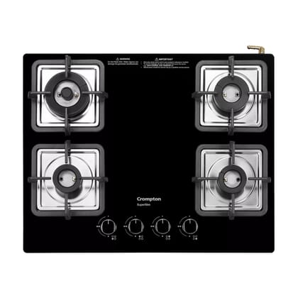 Crompton 65 cm 4 Burner Cooktop Superslim TAB-SUHB654-MBL