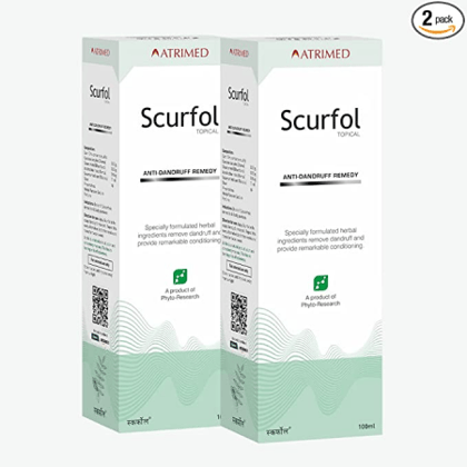 Scurfol Shampoo (Pack of 2) 200 ml Removes Dandruff & Provides Remarkable Conditioning 