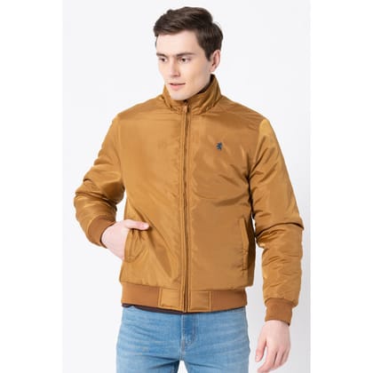 Red Tape Men's Mustard Solid Jacket