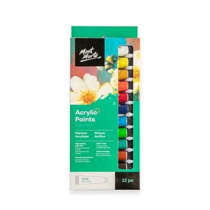 Mont Marte Acrylic Colour 12Ml Sets (Choose Size)-SET OF 12