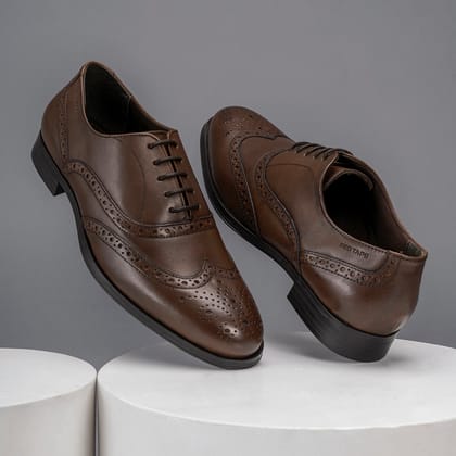 Red Tape Formal Oxford Shoes for Men | Real Leather Shoes With Low-cut Pattern