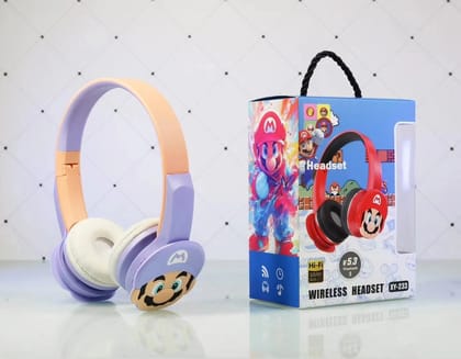 Super Mario Wireless Bluetooth Headset-Purple