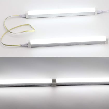 MEHRAAZ STORE LED Light Fixture 1ft 580lm 5W Frosted Cover, Under Cabinet Lighting, 6500k Cool White, Workbench and Utility Shop Lights, Corded Electric with Built-in ON/Off Switch