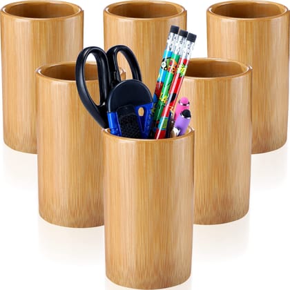 Bamboo Pen Holder 