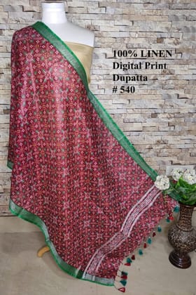 Digital Printed Linen Scarf