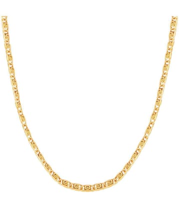 FASHION FRILL - Gold Plated Chain ( Pack of 1 ) - Golden