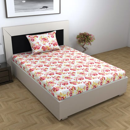 Rosy Retreat Elegant Single Bed Bedsheet-Single / Rosy Retreat / FL-2013-SB