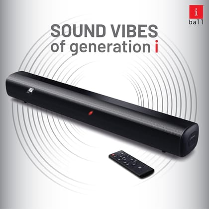 iBall Cinebar-25 High Power TV Sound Bar with 20W RMS, Bluetooth Wireless, 3.5mm Aux-in