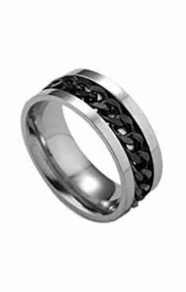 Jared Black Chain Ring