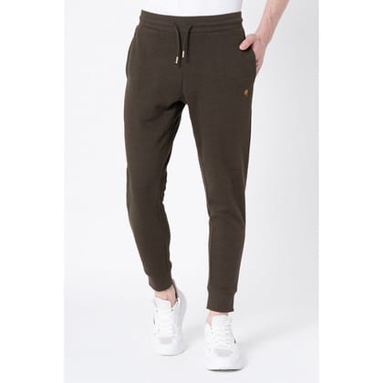 Red Tape Men's Dark Olive Solid Jogger