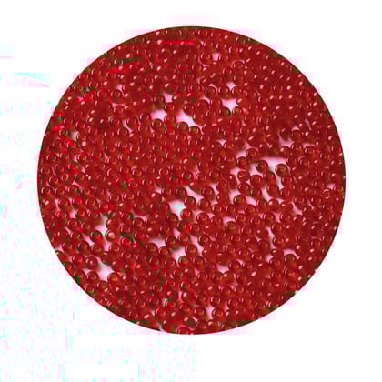 Red Roundel Glass Seed Beads for Jewelry Making. (CRSB-011)-Per Packet of 50 Gram / 11/0 (1.5 MM) / Red