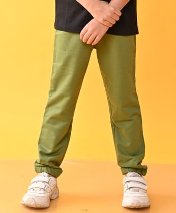 BASKETBALL OLIVE BOYS SUMMER JOGGER - GREEN-7-8 YEARS / 1N / GREEN