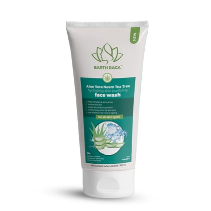 Earthraga Aloe Vera Neem Tea Tree Face Wash