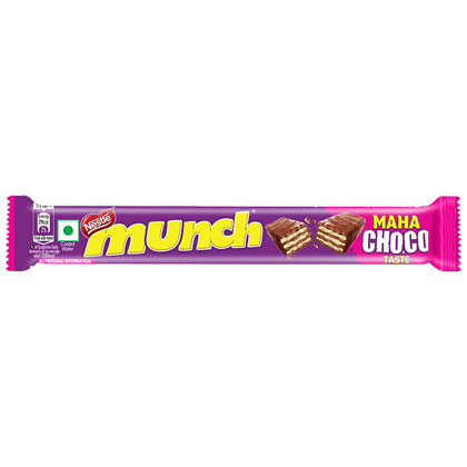 Nestle Munch Maha Crunchiest Ever, Chocolate Coated Wafer Bar, 18 g