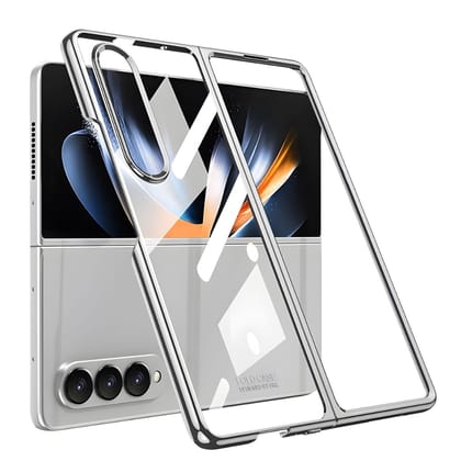 Samsung Galaxy Z Fold 4 Back Cover / Electroplated Cases-Silver