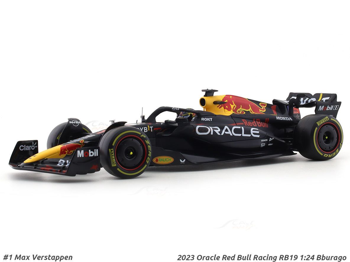 2023 Oracle Red Bull Racing RB19 No.1 Max Verstappen 1:24 Bburago licensed Formula 1 Scale Model collectible